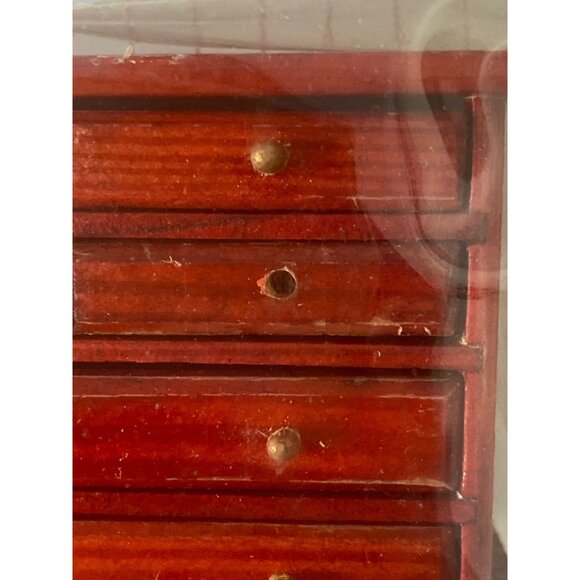 VTG Doll House Miniature Furniture Traditional Pick Ups Sofa Couch Bureau Cradle - Picture 4 of 14